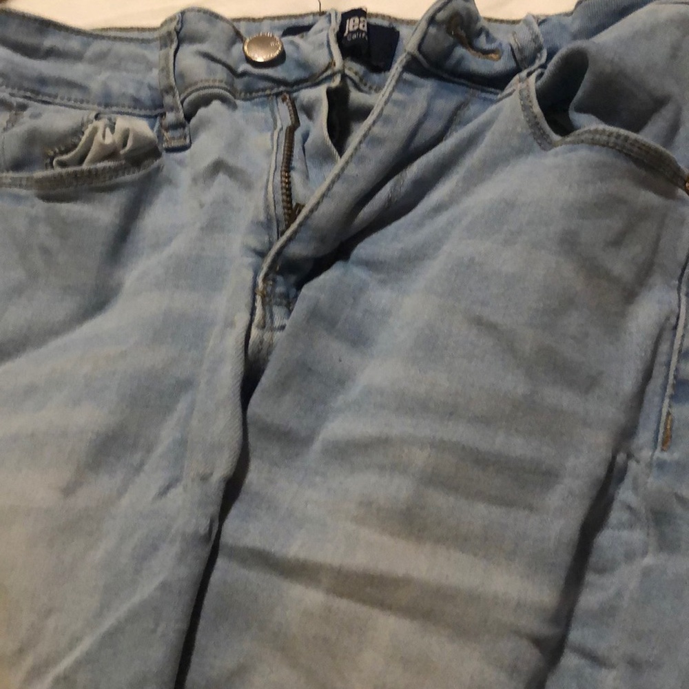 Light Wash Tight Jeans